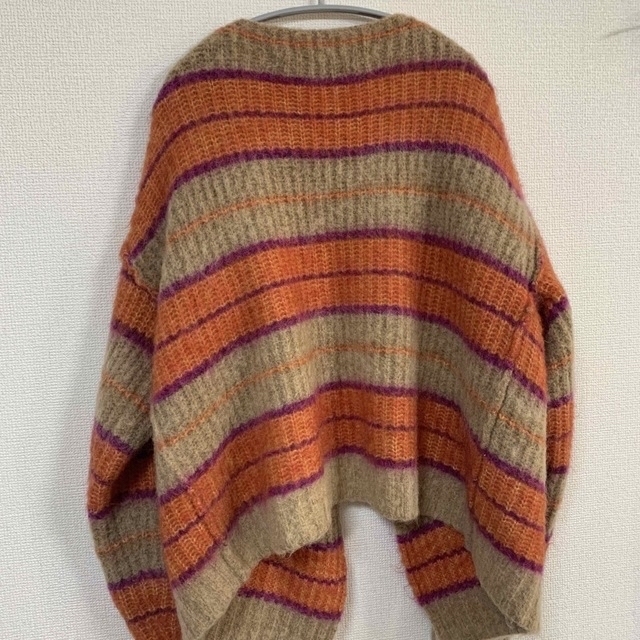 PERVERZE Stripe Mohair Wide Cardigan 5