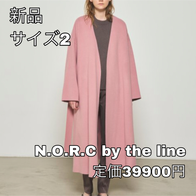 3041⭐︎N.O.R.C by thelineウールリバーノーカラーコート