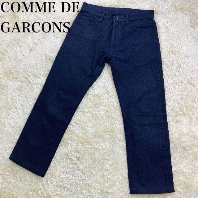 COMME des GARCONS(コムデギャルソン)の極美品 田中オム⭐️コムデギャルソンオム ウール縮絨 スラックスパンツ Sサイズ メンズのパンツ(スラックス)の商品写真