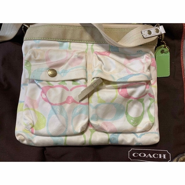 COACH(コーチ)の【限定セール】coach ショルダー バッグ　トートバッグ斜め掛け　used レディースのバッグ(ショルダーバッグ)の商品写真