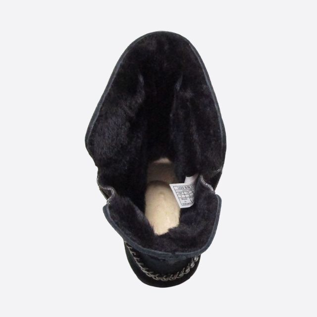 正規品販売！ ★新品★UGG★クラシックショートスパークルジップ(Black/W5/22cm)