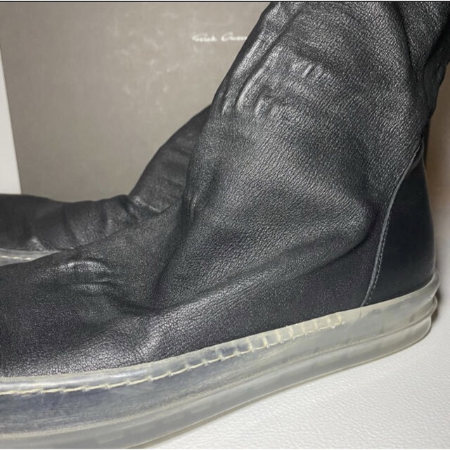 Rick Owens(リックオウエンス)のrick owens リックオウエンス ソックスニーカー ブーツ クリアソール メンズの靴/シューズ(ブーツ)の商品写真