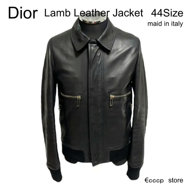 DIOR HOMME(ディオールオム)の名作 ディオールオム 09AW ラムレザー 中綿入り ライダースジャケット メンズのジャケット/アウター(レザージャケット)の商品写真