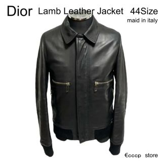 希少DIOR HOMME ディオールオム 2007マルチジップレザーブルゾン