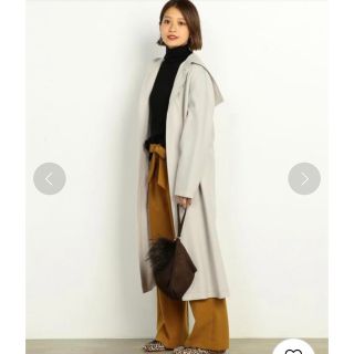 【クリーニング済】UNITED ARROWS スムース ロングガウン