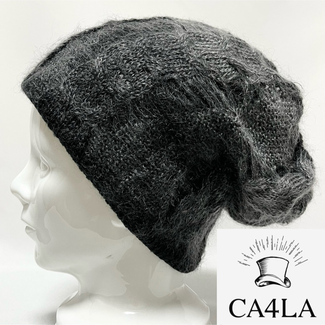 CA4LA(カシラ)の【新品】 CA4LAカシラ日本製モヘア模様編みグラデーションカラーニットキャップ メンズの帽子(ニット帽/ビーニー)の商品写真