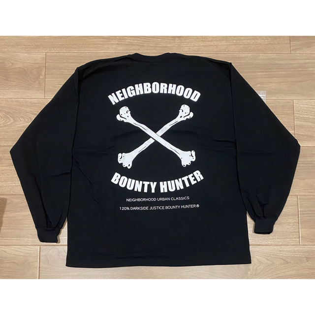 NEIGHBORHOOD(ネイバーフッド)のNEIGHBORHOOD バウンティーハンター　ロンT XXLサイズ　ブラック メンズのトップス(Tシャツ/カットソー(七分/長袖))の商品写真