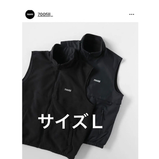 1LDK SELECT - 700fill Reversible Warm-Up Vest サイズＬの通販 by