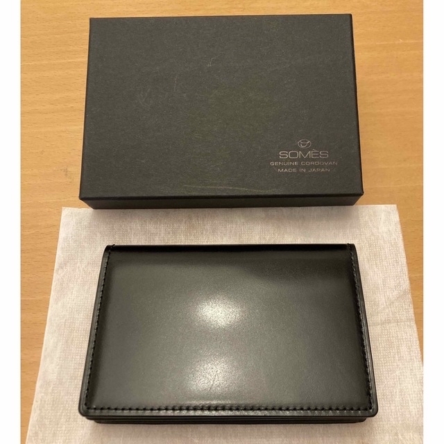 新品】SOMES SADDLE /ソメスサドル 名刺入れ ブラック 週間売れ筋 ソメスサドル 名刺入れカードケース