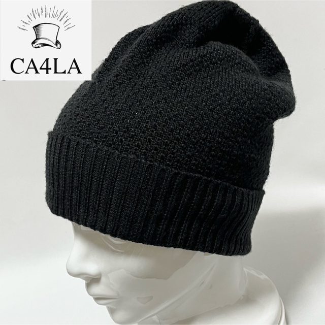 CA4LA(カシラ)の【新品】CA4LA カシラ 日本製シンプルデザイン模様編みニットキャップ男女兼用 メンズの帽子(ニット帽/ビーニー)の商品写真