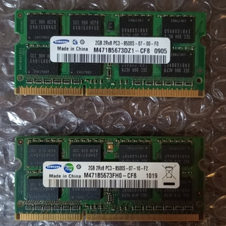 パソコンメモリー　samsung   PC3-8500S　 2GBx2枚(PCパーツ)