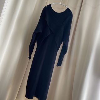 アズールバイマウジー(AZUL by moussy)のAZUL by moussy セットワンピース　ブラック(ロングワンピース/マキシワンピース)