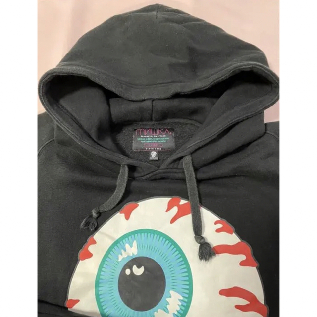 USA購入 mishka  WEED　リトルグレイ　プルオーバーパーカー　裏起毛