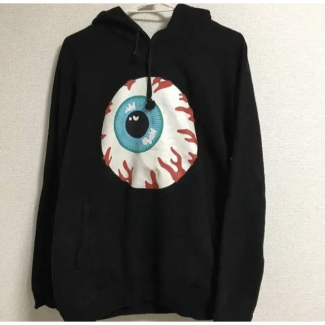 USA購入 mishka  WEED　リトルグレイ　プルオーバーパーカー　裏起毛