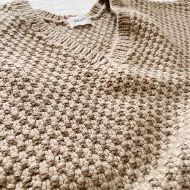 RIM.ARKリムアーク Vneck relax knit tops