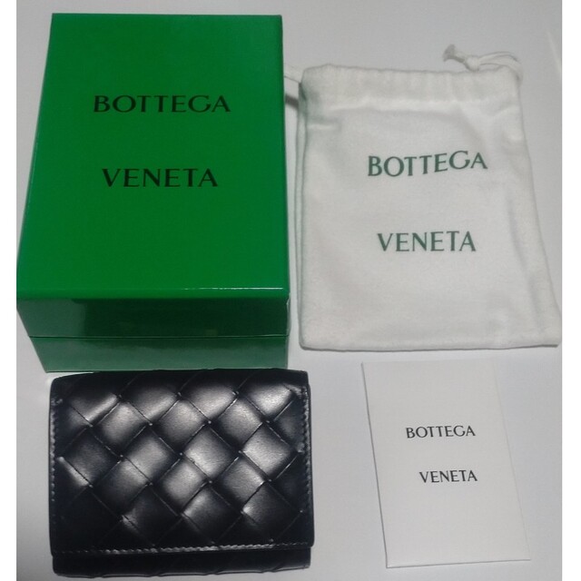 Bottega Veneta(ボッテガヴェネタ)のボッテガヴェネタ  三つ折り財布 カーフレザー イントレチャート メンズのファッション小物(コインケース/小銭入れ)の商品写真