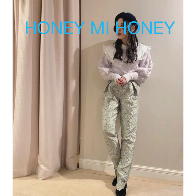 Honey mi Honey(ハニーミーハニー)のHONEY MI HONEY フラワージャガードパンツ レディースのパンツ(その他)の商品写真