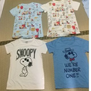 ユニクロ(UNIQLO)のスヌーピー 半袖Tシャツ 4枚セット(Tシャツ(半袖/袖なし))