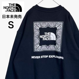 ザノースフェイス(THE NORTH FACE)の【新品未使用】大人気ザノースフェイス★メンズスウェット 黒S(スウェット)