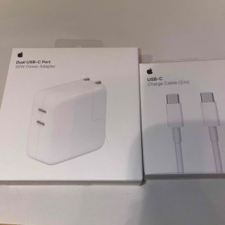 アップル(Apple)のアップル純正ケーブル　USB Cタイプ　35W(その他)