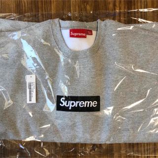 シュプリーム(Supreme)のsupreme Box Logo crewneck Heather Grey L(スウェット)