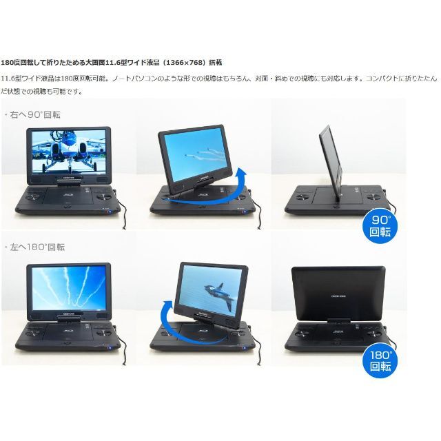 2022新作 Pre Autumn グリーンハウス 11.6型 ポータブルブルーレイ