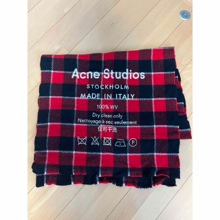 アクネストゥディオズ(Acne Studios)の美品　Acne Studios チェック ストール マフラー ブランケット(マフラー/ショール)