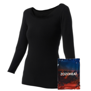ゾゾ(ZOZO)の【未使用】ZOZOHEAT　ゾゾヒート　8分袖　M～Lサイズ(アンダーシャツ/防寒インナー)