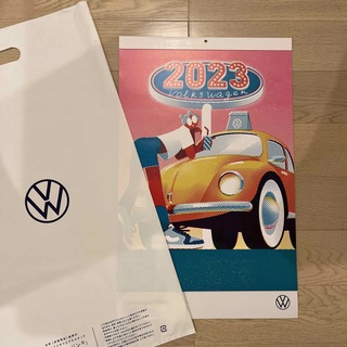 フォルクスワーゲン(Volkswagen)のフォルクスワーゲン　カレンダー　袋あり　一条ひかるイラスト(ノベルティグッズ)