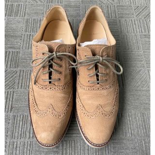 コールハーン(Cole Haan)のコールハーン COLE HAAN ベージュウイングチップ 24.5cm(ローファー/革靴)