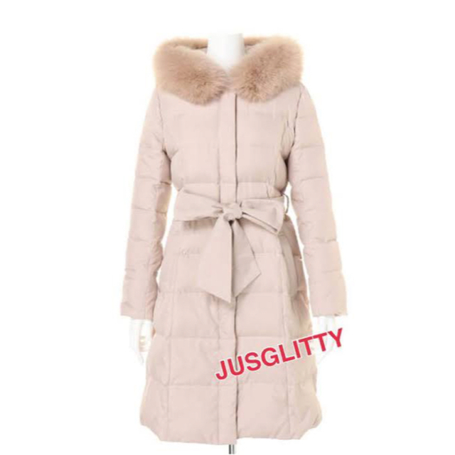 JUSGLITTY - 【美品】ジャスグリッティー♡ファー付きロングダウンコート♡ 大人綺麗なピンクの通販 by Mi ️'s shop｜ジ