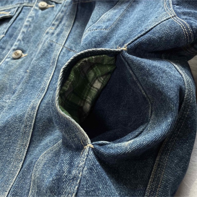 RODEO ロデオ　デニムジャケット　ジージャン　Mサイズ　中綿入り　古着 メンズのジャケット/アウター(Gジャン/デニムジャケット)の商品写真