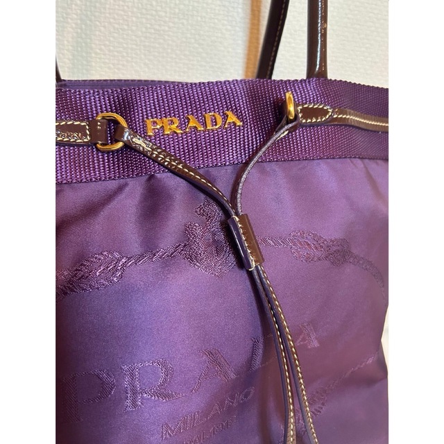 PRADA - 美品 プラダ トートバッグ パープルの通販 by KOKE's shop ...