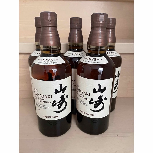 サントリー(サントリー)のサントリー 山崎 NV 700ml 5本セット 未開栓 食品/飲料/酒の酒(ウイスキー)の商品写真