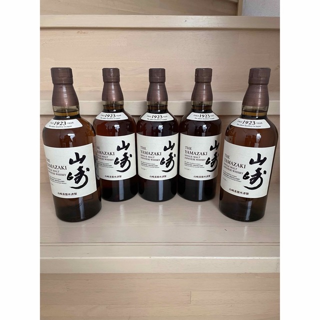 サントリー(サントリー)のサントリー 山崎 NV 700ml 5本セット 未開栓 食品/飲料/酒の酒(ウイスキー)の商品写真