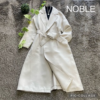 Noble - CACHEC ショールカラーガウンコート ブラウンの通販 by メイ 