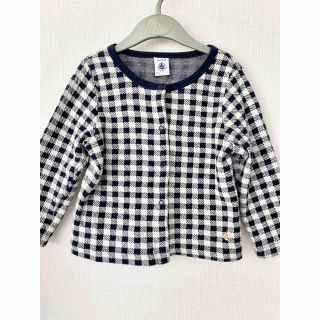 プチバトー(PETIT BATEAU)のkiki様　美品！プチバトー  チェックカーディガン3ans 95cm(カーディガン)