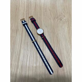 ダニエルウェリントン(Daniel Wellington)の【美品】ダニエルウェリントン 腕時計 レディース バンド2本付き(腕時計)