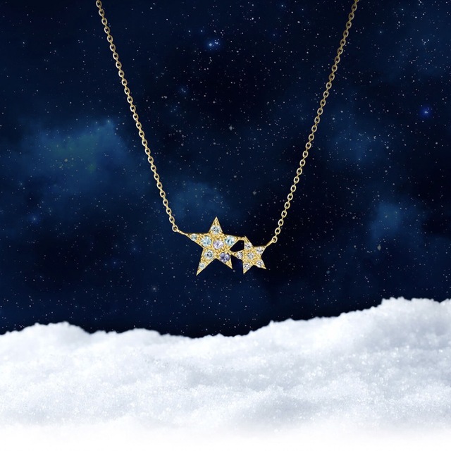 4℃(ヨンドシー)の＊4℃ クリスマスコレクション K18 シリウス ネックレス＊アガットビズー レディースのアクセサリー(ネックレス)の商品写真