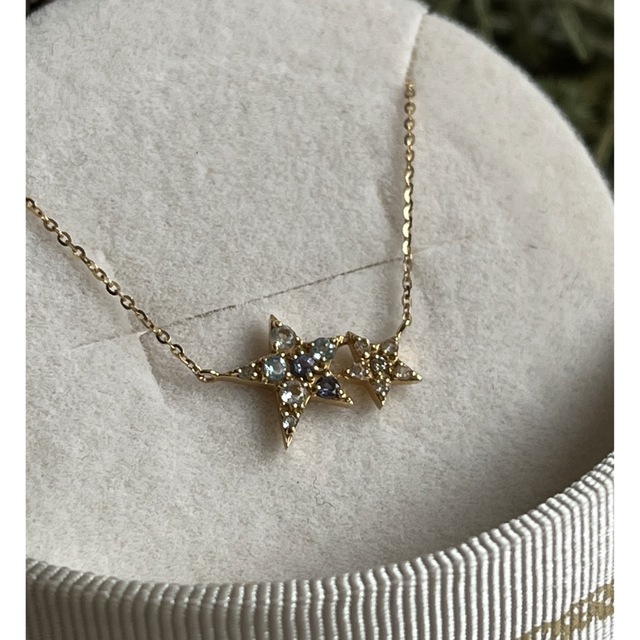 4℃(ヨンドシー)の＊4℃ クリスマスコレクション K18 シリウス ネックレス＊アガットビズー レディースのアクセサリー(ネックレス)の商品写真