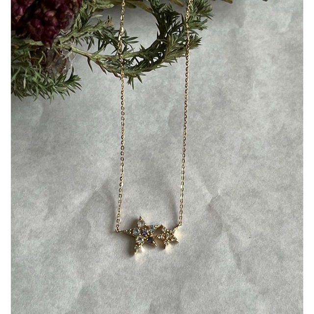 4℃(ヨンドシー)の＊4℃ クリスマスコレクション K18 シリウス ネックレス＊アガットビズー レディースのアクセサリー(ネックレス)の商品写真