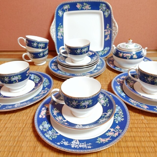 WEDGWOOD ブルーアイサム 21点ティーセット-