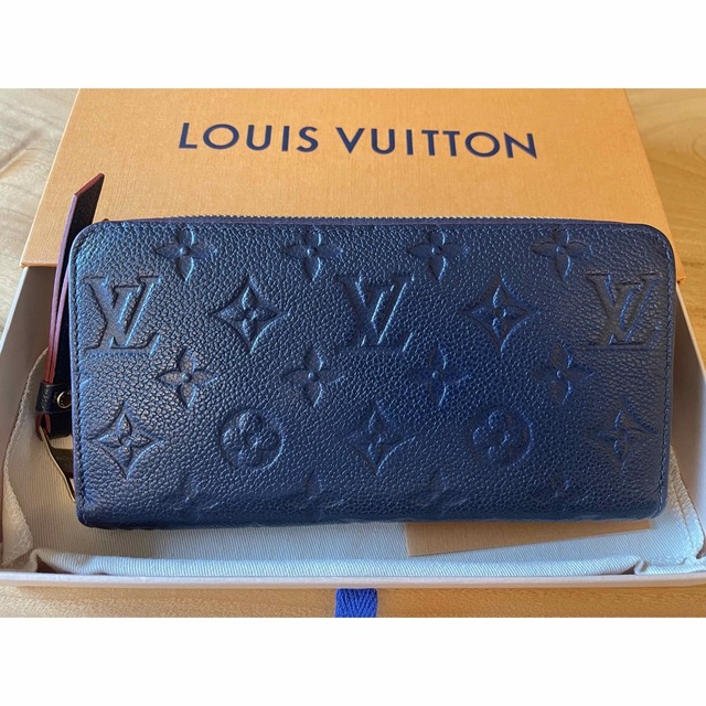 買い保障できる LOUIS 美品 ルイヴィトン モノグラム 長財布 ネイビー