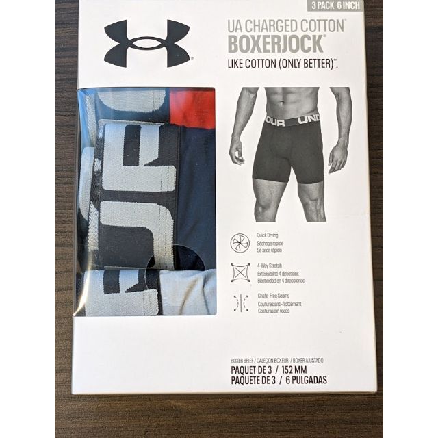 UNDER ARMOUR(アンダーアーマー)のアンダーアーマー ボクサー 3枚 M MD パンツ グラフィック 新品 メンズのアンダーウェア(ボクサーパンツ)の商品写真