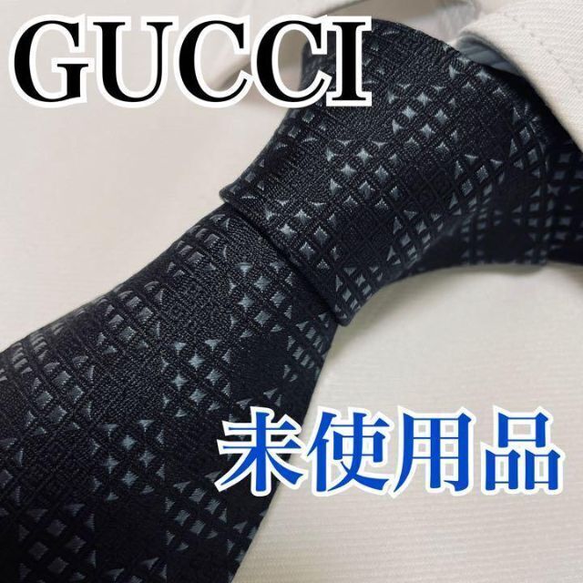 正規取扱店販売店 未使用品 GUCCI グッチ ネクタイ 高級シルク GG柄