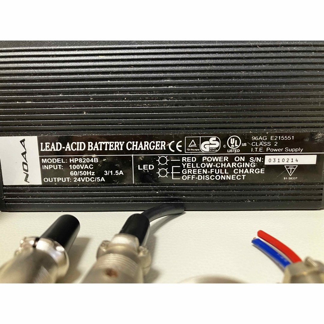 ACアダプター、DC電源、充電器、24V/5Ah、冷却ファン付き 3