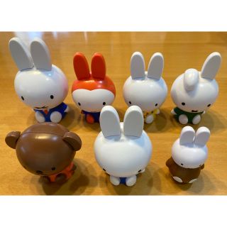 バンダイ(BANDAI)のミッフィー miffy ガチャ カプキャラ 6個 + ゆれ丸 1個 セット(キャラクターグッズ)