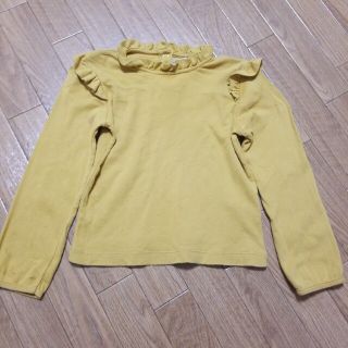 プチバトー(PETIT BATEAU)のプチバトー フリル襟カットソー 5ans/110cm(Tシャツ/カットソー)