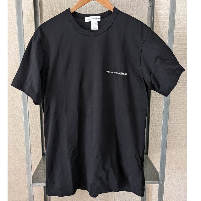 メンズコムデギャルソン　Tシャツ　XL 　ブラック　黒　ロゴ