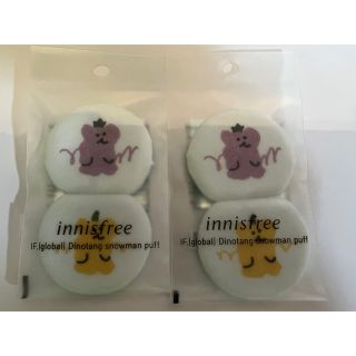 イニスフリー(Innisfree)のイニスフリー　スノーマン　パフ　4個(パフ・スポンジ)